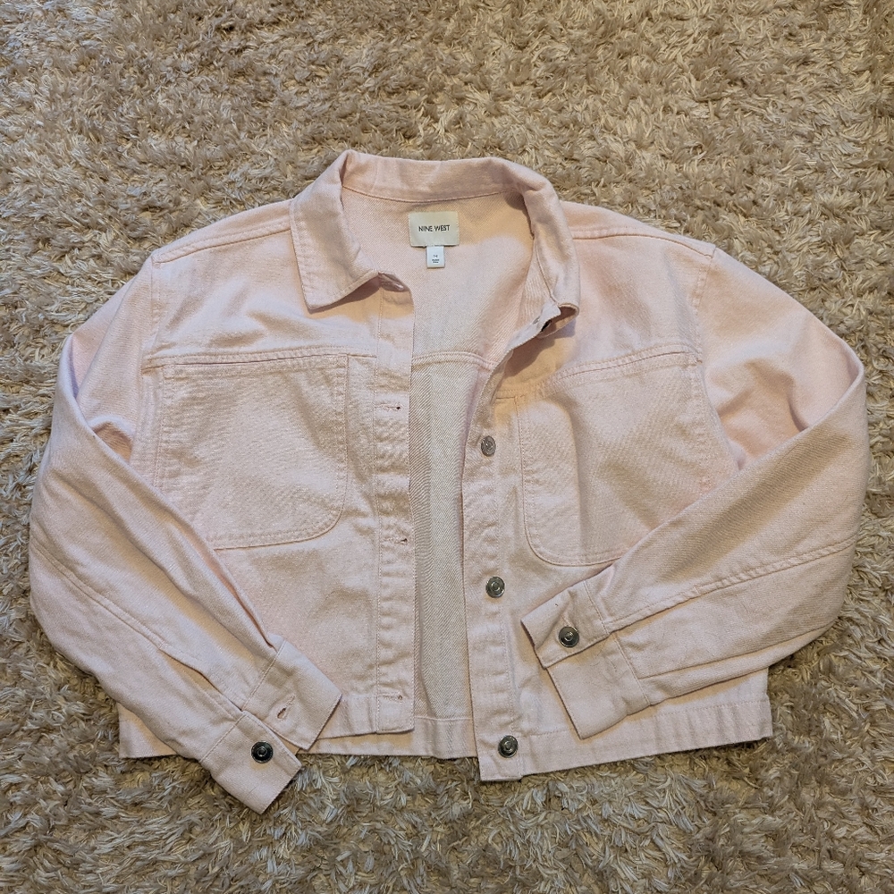 Pink Denim Nine West Jacket